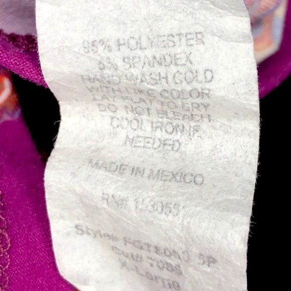 Hippie Chic plum motif t-shirt - Picture 5 of 5